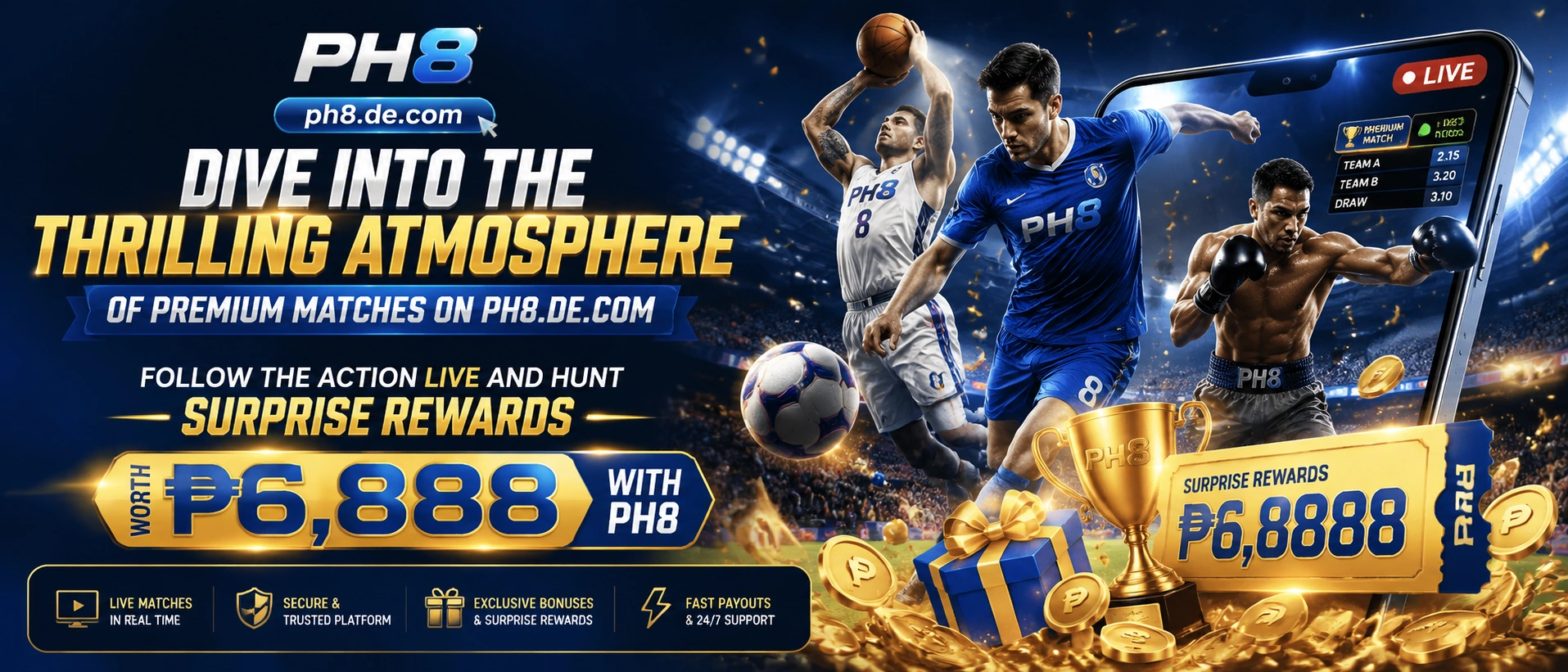 Live casino category visual for PH8