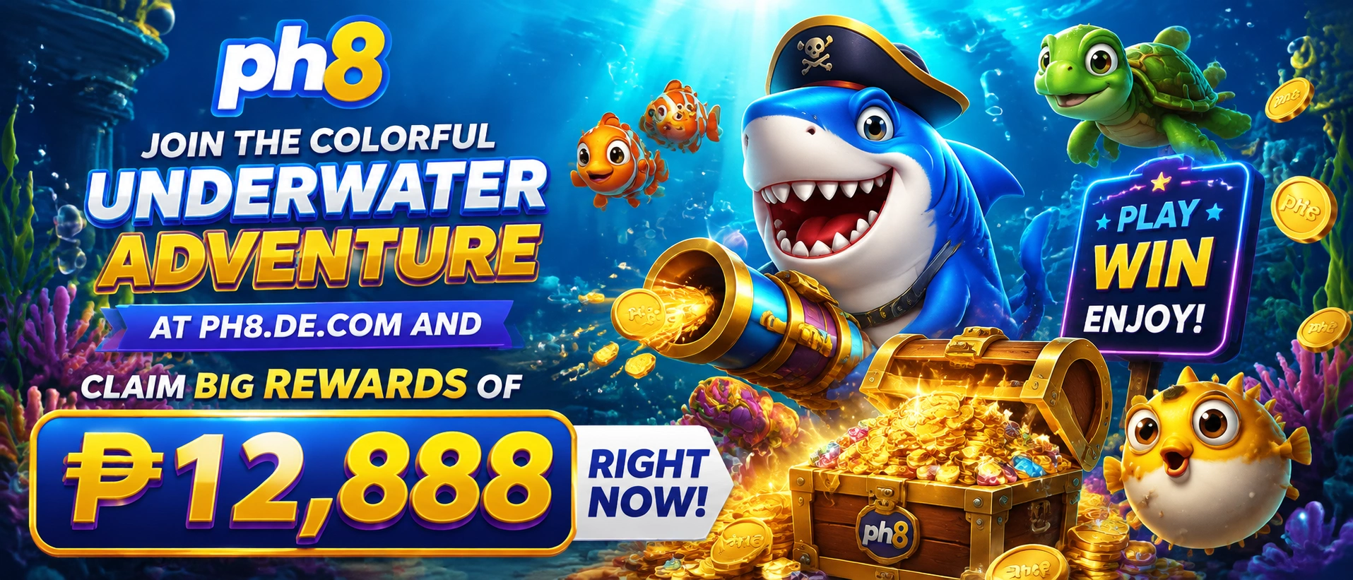PH8 fishing game interface preview