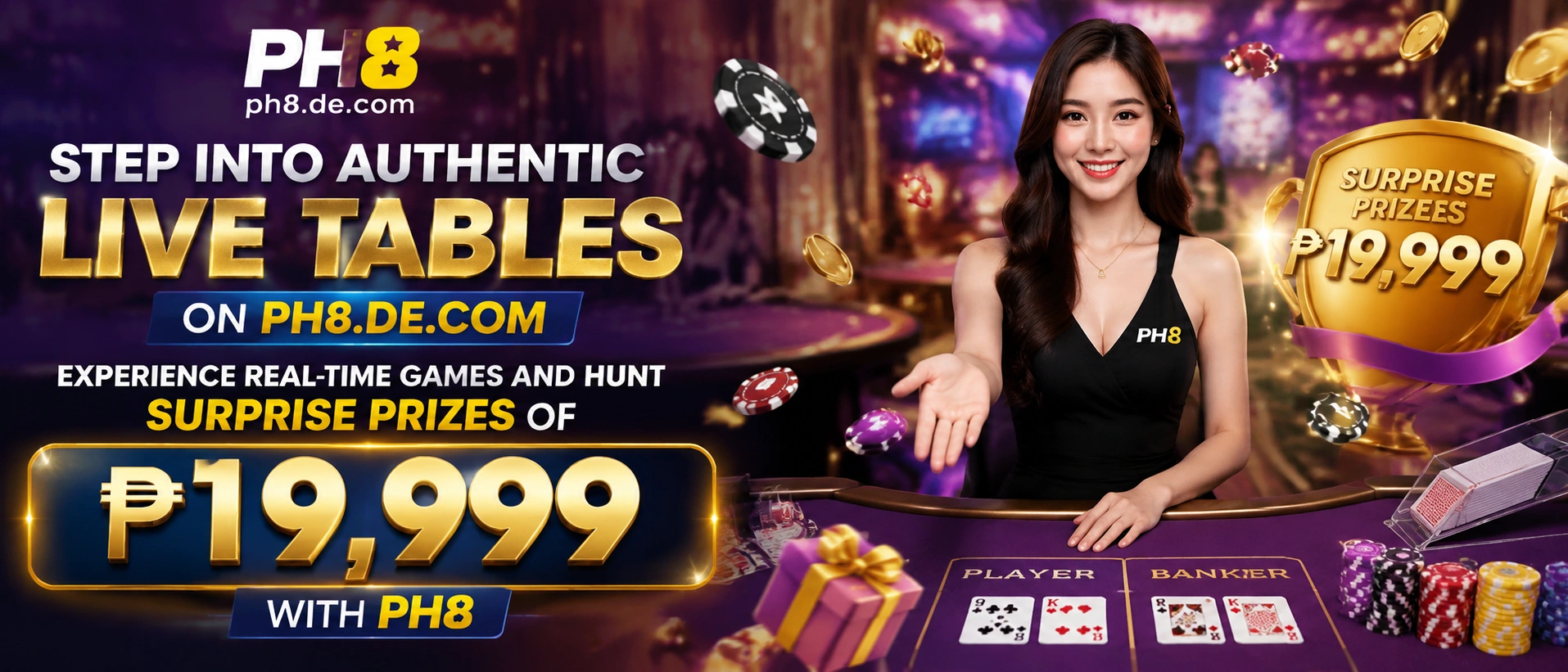 Live casino table room preview