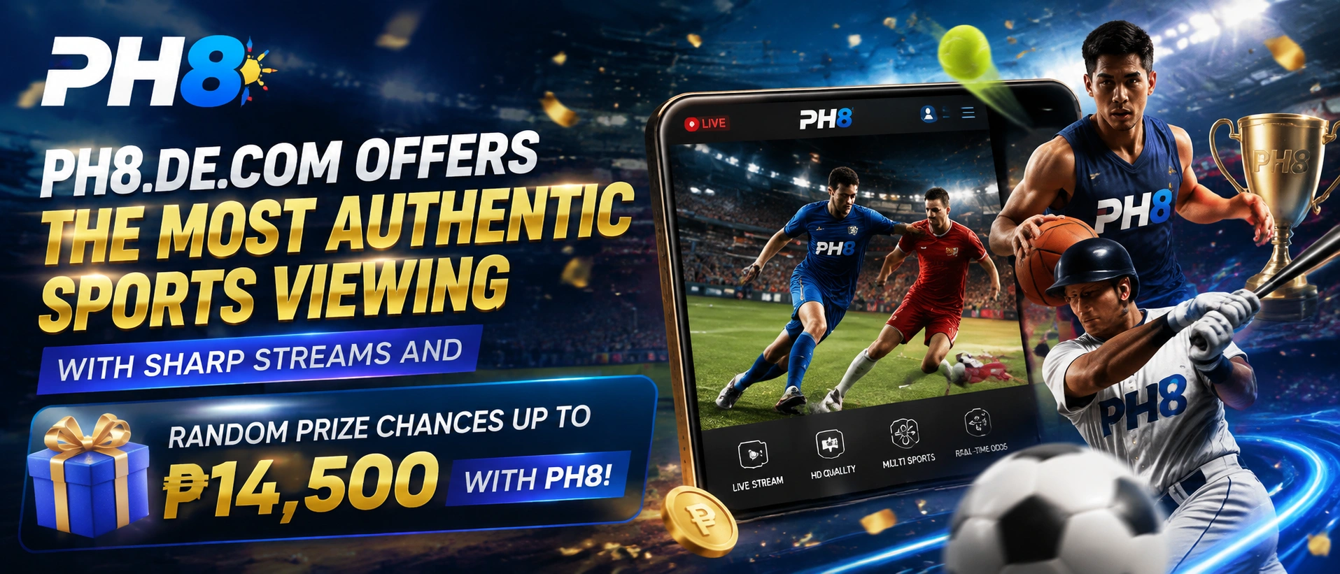 PH8 Sports football and basketball themed layout